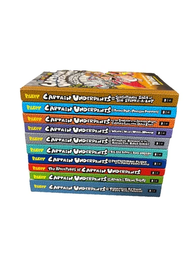 Captain Underpants Hardcover Lot of 10 – Full Color – Dav Pilkey