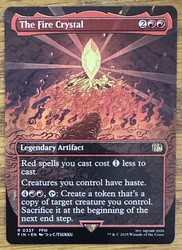 The Fire Crystal (Borderless) #337 - Final Fantasy MTG