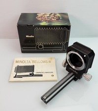 Minolta Bellows III for Close-Up  Macro F S FOR SLR CAMERAS