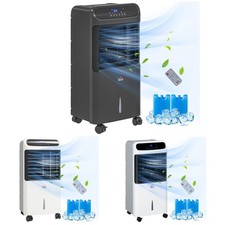Homcom Mobile Air Cooler Evaporative Ice Cooling Fan Humidifier Unit Used Homcom Mobile Air Cooler Evaporative Ice Cooling Fan Humidifier Unit Used