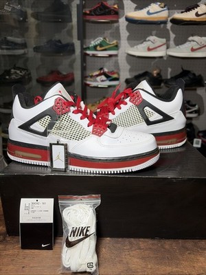 Size 10 - Air Jordan Fusion 4 Fire Red 364342-161 Authentic OG BOX 2009