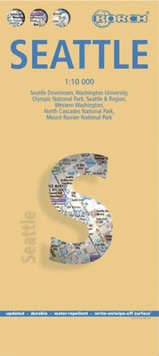 Borch Map Seattle | (Land-)Karte | Deutsch (2022) | Mehrfarbendruck. Gefalzt
