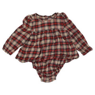 BabyGap, Kleid, Größe: 92, Rot/Blau/Beige, Baumwolle, Karo, Unisex (Kinder) #LRR