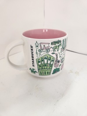 6oz stoneware coffee mugs Hues & Brews 4 Piece 6 Oz. Stem Green Textured Tea Mug Set main image 0