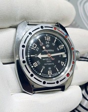 Reloj Automático Mecánico VOSTOK AMPHIBIAN 2416Б URSS NUEVO ESTUCHE SERVICIO MILITAR