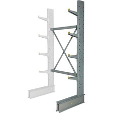 Global Industrial Single Sided Medium Duty Cantilever Add-On Rack 2" Lip