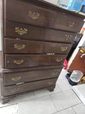Ethan Allen Georgian Court  Solid Cherry Chest on Chest 7 Drawers 11 5225