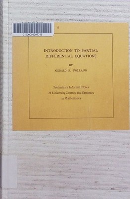 Introduction to partial differential equations. Mathematical notes 17. Folland, 