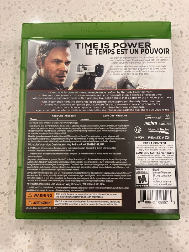 Quantum Break (Xbox One, 2016) - Image 2 of 3