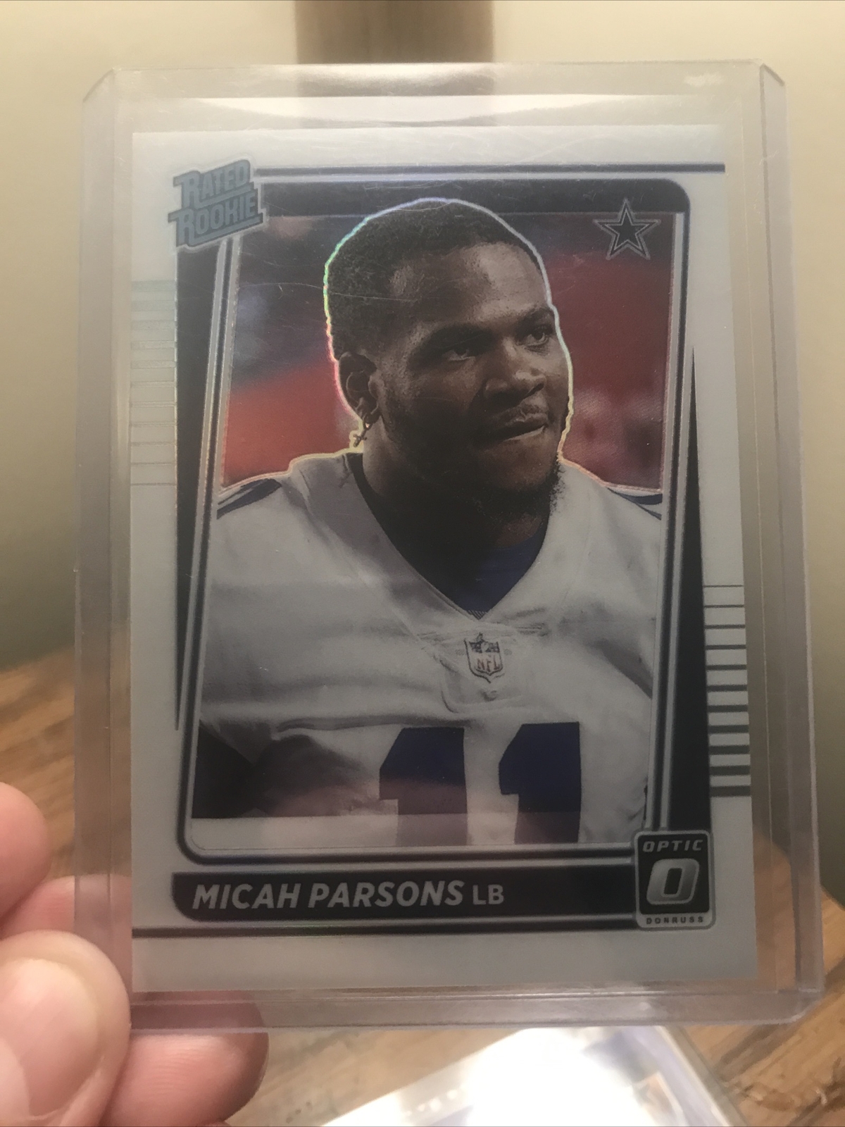 2021 Donruss Optic Micah Parsons Rated Rookie Holo Image Variation #245