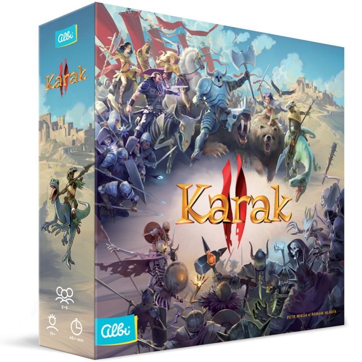Karak II - Jeu de Société ALBI avec Plateau Évolutif et Figurines pour Passionnés