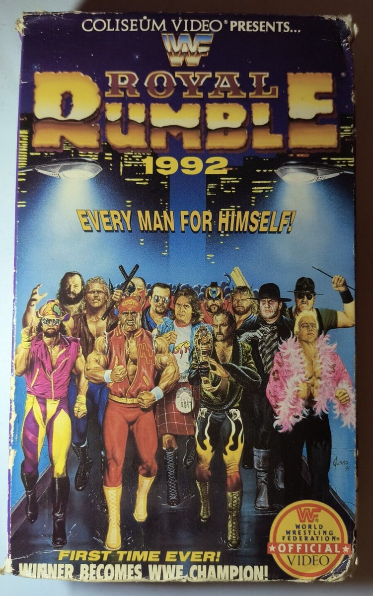 WWF Royal Rumble 1992 VHS Wrestling Rare Coliseum Video Macho Man