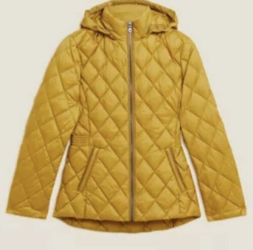 BNWT M\u0026S PER UNA OCHRE FEATHER \u0026 DOWN 