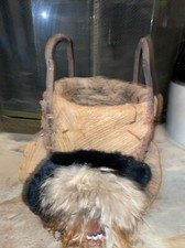Native American Gathering Basket 15" tall & 14"  diameter Handcrafted Vintage