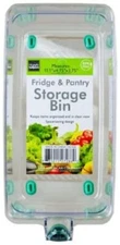 Kole Imports Handy Fridge and Pantry Storage Bin, 11.1" x 4.75" x 3.75", Clear