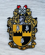 5” Alpha Phi Alpha Shield Iron on/Sew on Patch, Embroidered Patch, #P-5054 