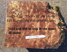 Myrtle Burl Slab  DIY  Table  Craft Wood  River Table  Mrt24-1792