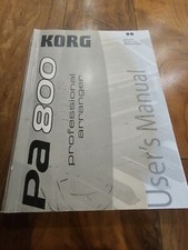 Korg Pa800 Manuals 