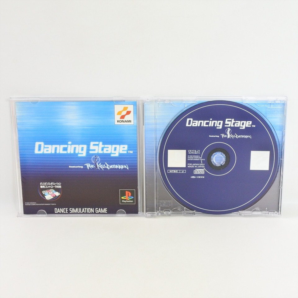 PS1 DANCING STAGE Featuring TRUE KISS DESTINATION Playstation For JP System p1