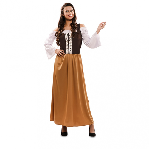 Costume locandiera medioevale donna vestito storico cameriera contadina  popolare | eBay