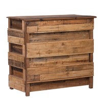 "Barschrank \"Basta\" | 150X100X50(Bxhxt), Massivholz | Bartresen, Vintage Bartheke"