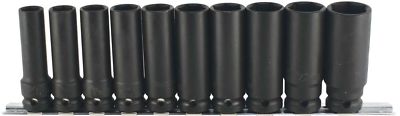 Trident Tools 1//2in Drive 24 Piece Std /& Deep Impact Socket Set Metric 13-24mm