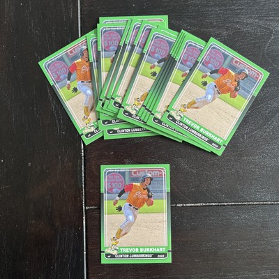 trevor burkhart 2022 clinton lumberkings x16 card lot