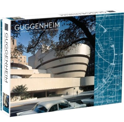 Galison Mudpuppy Abrams Frank Lloyd Wright Guggenheim 2-Sided 500 Piece Puzzle,