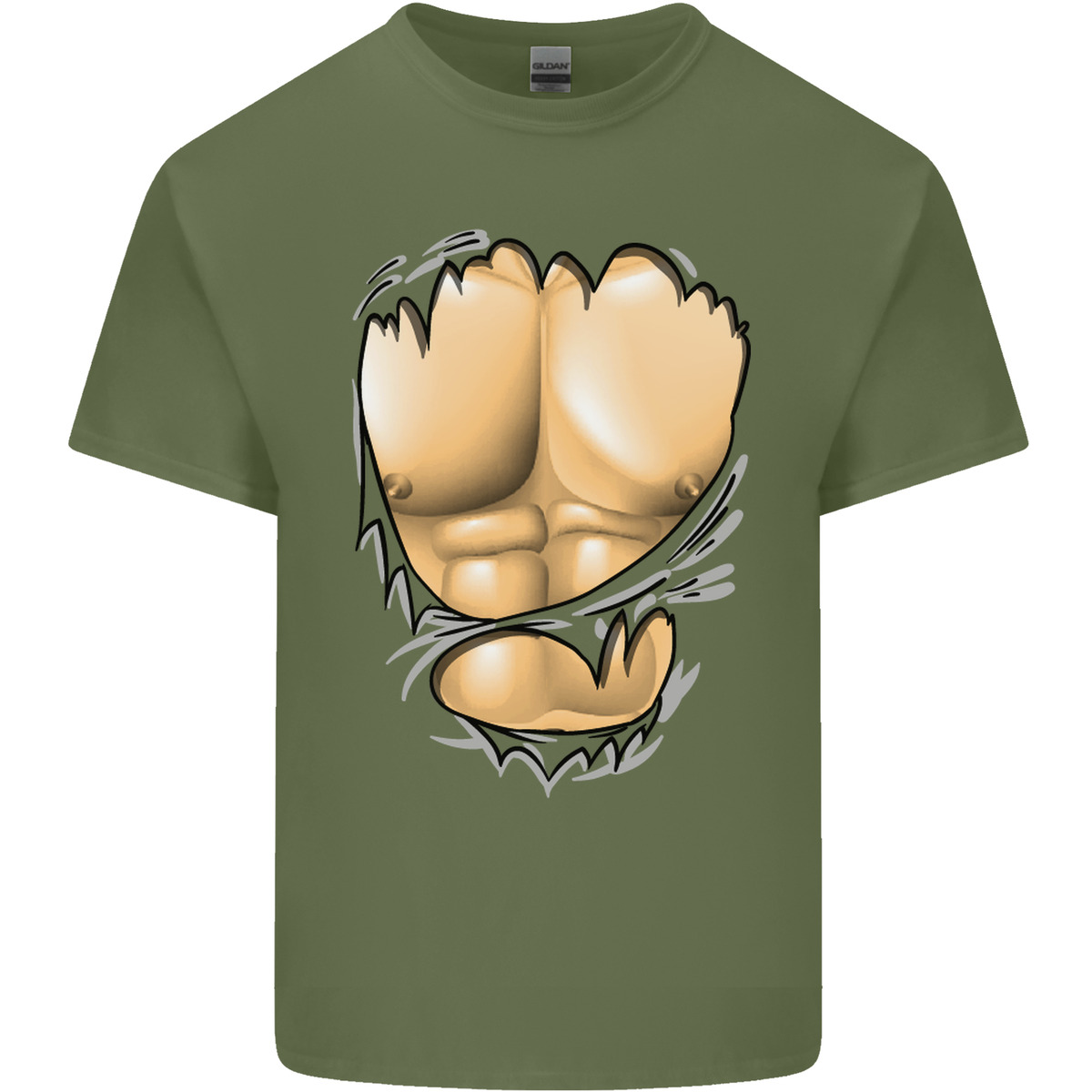 Ripped Muscles, six pack, chest T-shirt' Men's T-Shirt