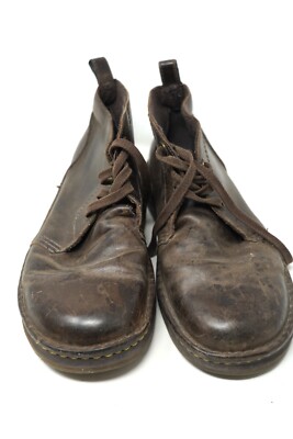 Doc Dr Martens Reed Brown Leather 3 Eyelet Lace Up Boots  display picture 3