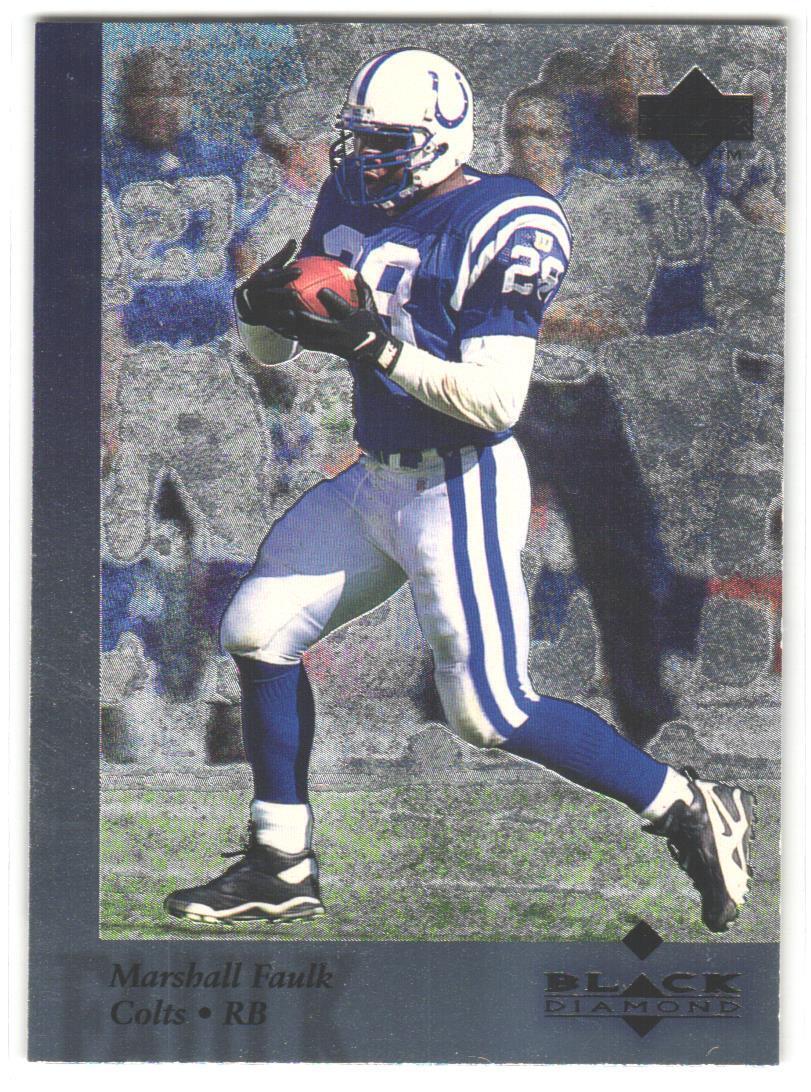 1997 Upper Deck Black Diamond Marshall Faulk #54