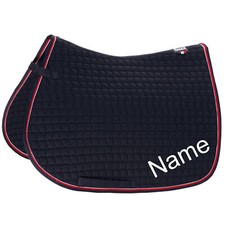 Schabracke bestickt personalisiert ESKADRON navy/chilli Cotton VS-Schabracke