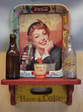 Vintage 1960's Coca-Cola Retro Soda Case Wall Shelf –Have a Coke- #5