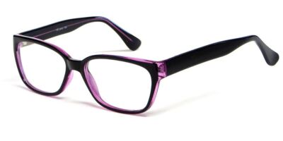 Soho by Vivid 118 in Black-Purple Designer Reading Glass Frames