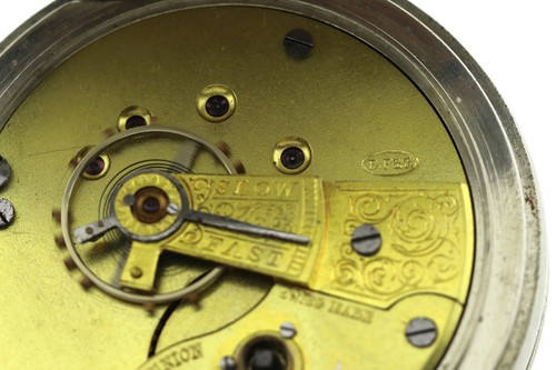 D.F&C. offene Herren- Taschenuhr ca. 1900-1920 Schlüsselaufzug 54,5mm - Bild 3 von 9