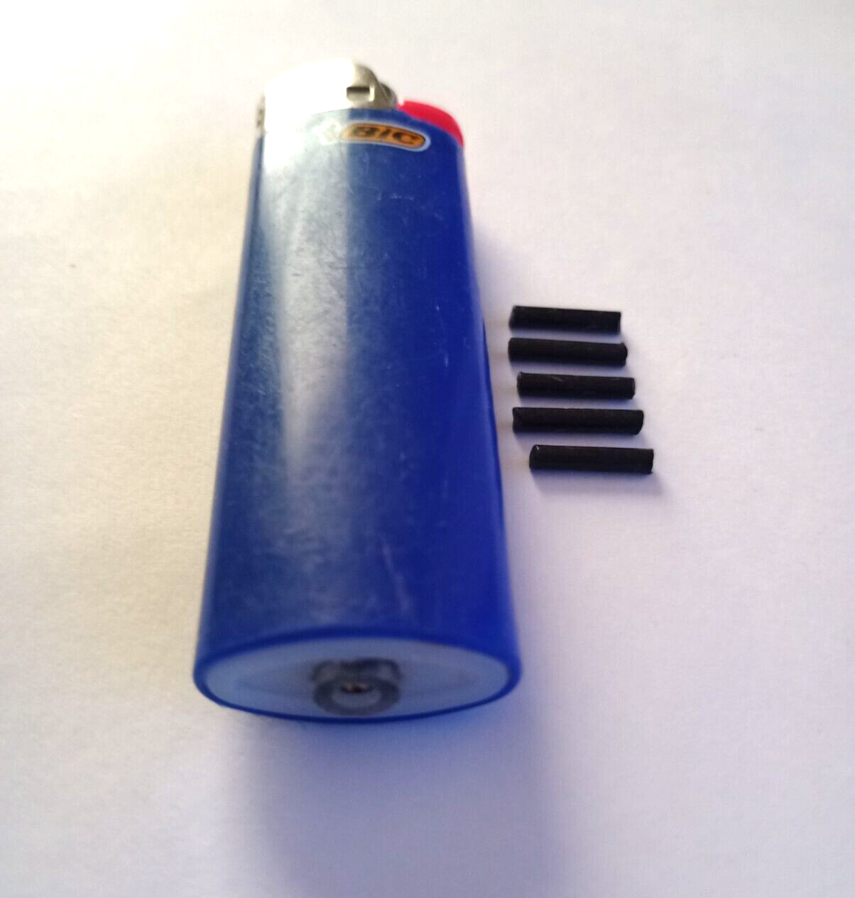 Custom Handmade Refillable Bic Lighters : Navy BLUE