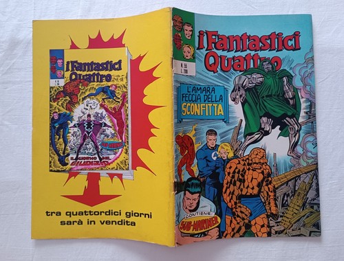 FANTASTICI QUATTRO 55 PRIMA SERIE MARVEL CORNO 1973 - Foto 3 di 4