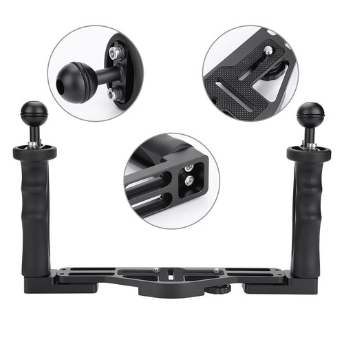 Aluminum Tray With Dual Handle Grips For Underwater Camera Housing Case Acce XXL