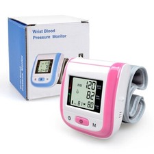 Digital Wrist Blood Pressure Monitor Automatic BP Machine Heart Rate Detection