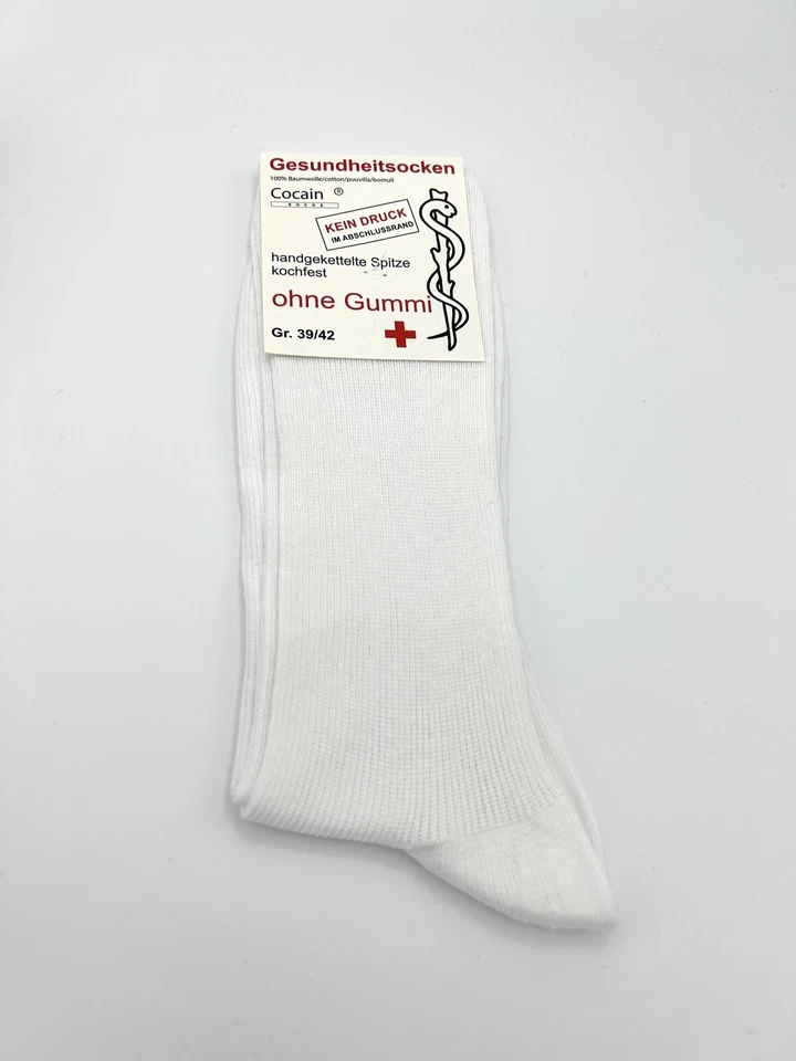 Arztsocken Schwestersocken Gesundheit Diabetiker  ohne Gummi 100% Baumwolle - Bild 4 von 4