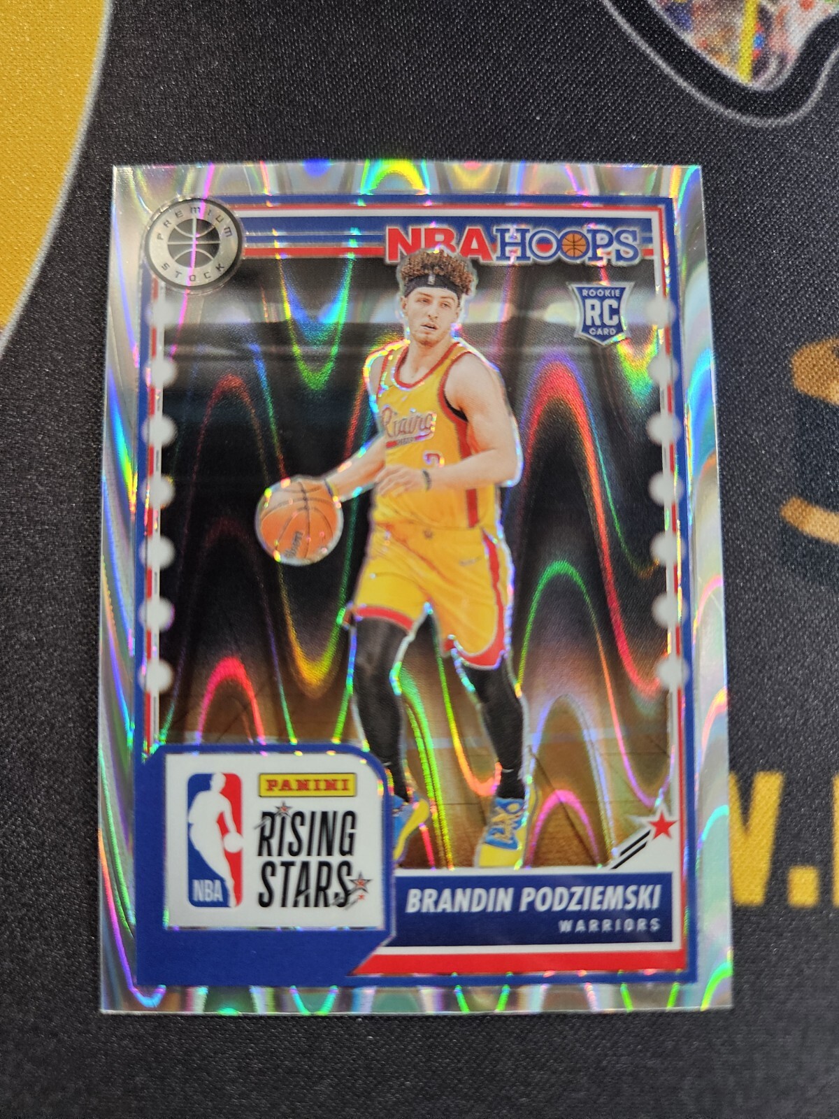 2023-24 Nba Hoops Premium Stock Seismic Rising Stars Brandin Podziemski RC