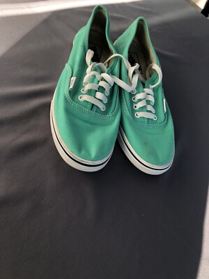 VANS Off the Wall Teal Green Skate Shoes Sneakers Womens