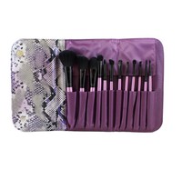 Newmorphe Brushes No 693 12 Piece Purple Brush Set In Snakeskin Case Newmorphe Brushes No 693 12 Piece Purple Brush Set In Snakeskin Case