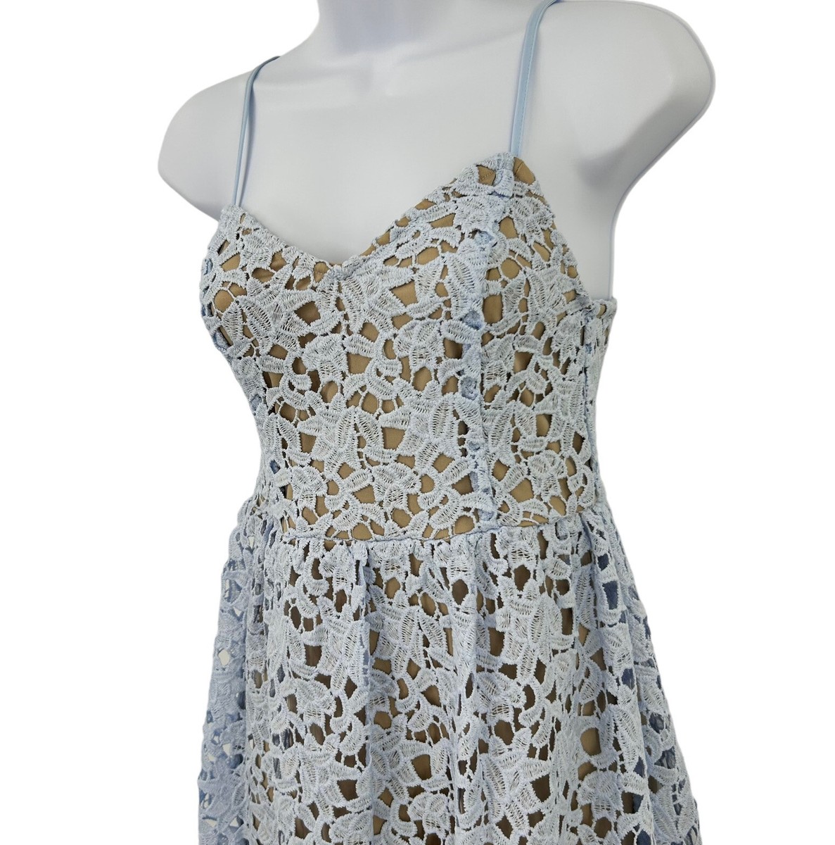crochet overlay mini dress White Mark Women's White Aria Dress