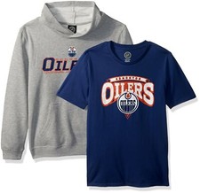 NHL by Outerstuff NHL Youth Boys Short Sleeve Tee  Hoodie Set, Assorted Colo...