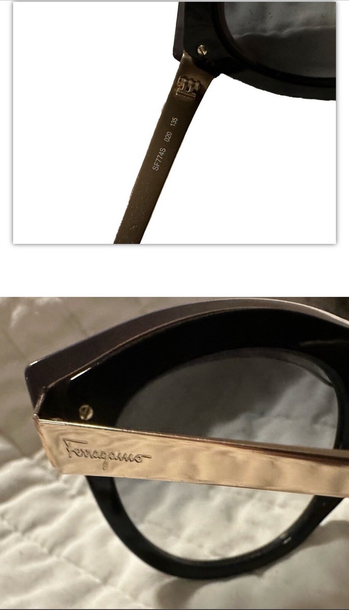 SALVATORE FERRAGAMO 774 Sunglasses Women Black Translucent  display picture 2