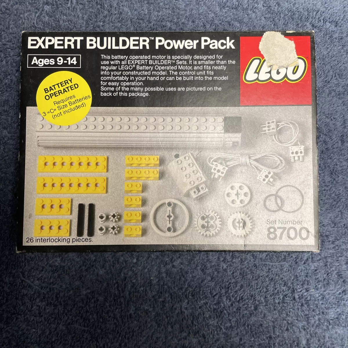 LEGO Technic 8700 Power Pack New Sealed From 1982
