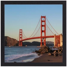 12x12 Picture Frame -Black - Display Pictures 8x8 Photo with Mat -Gallery Square