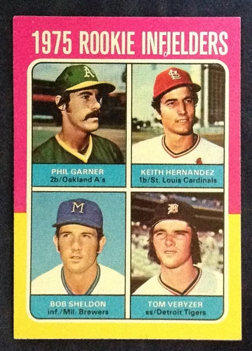 1975 #623 Rookie Infielders Keith Hernandez Topps Baseball EX $2 Shipping