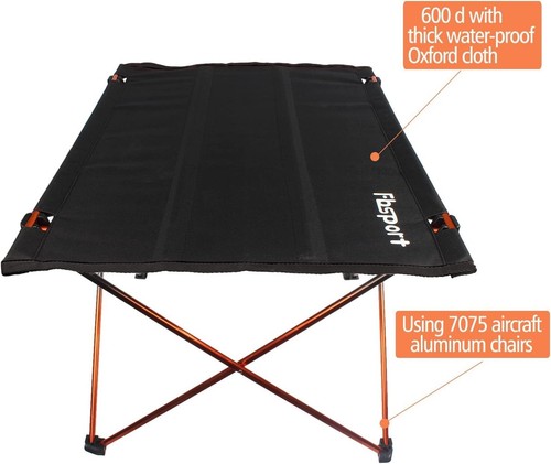 Fbsport Lightweight Folding Camping Compact&Heavy Duty Portable table with Bag - Picture 5 of 7